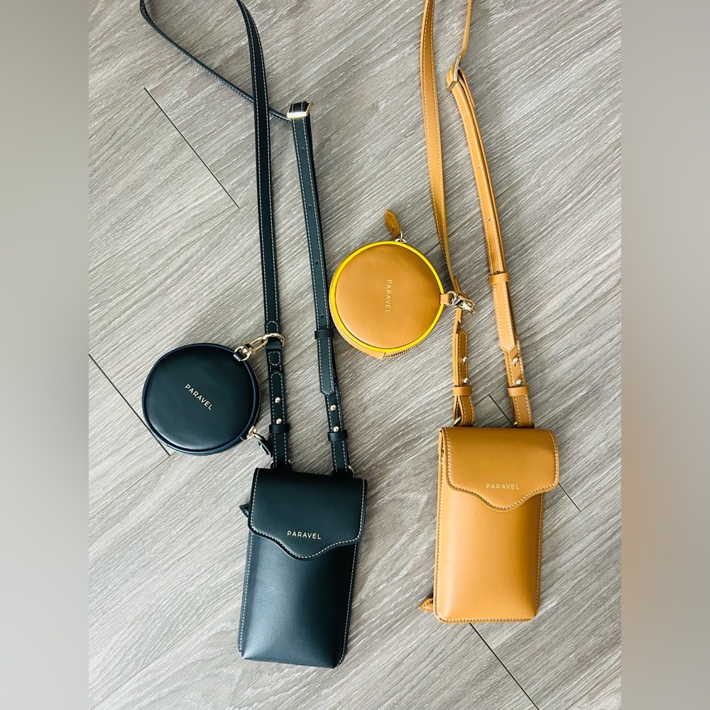 DAPAKE Crossbody Bag Set - Black and Tan